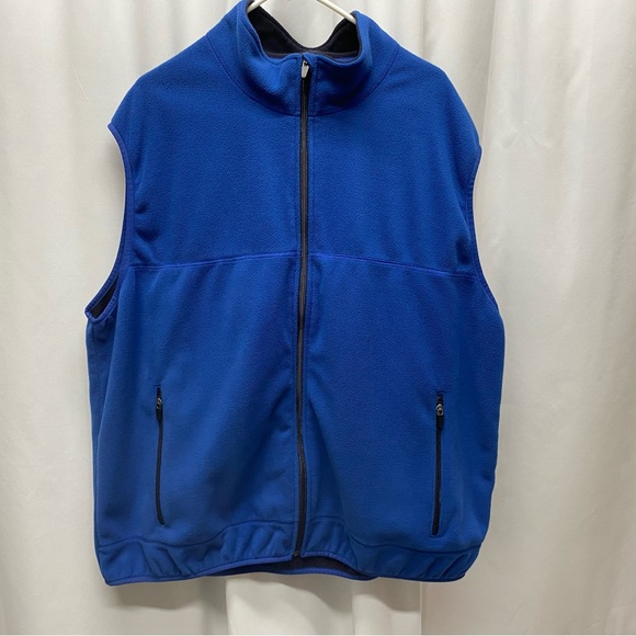 Lands' End Other - Lands' End men's fleece vest 2XL 50-52 blue full zip winter gear gorpcore
